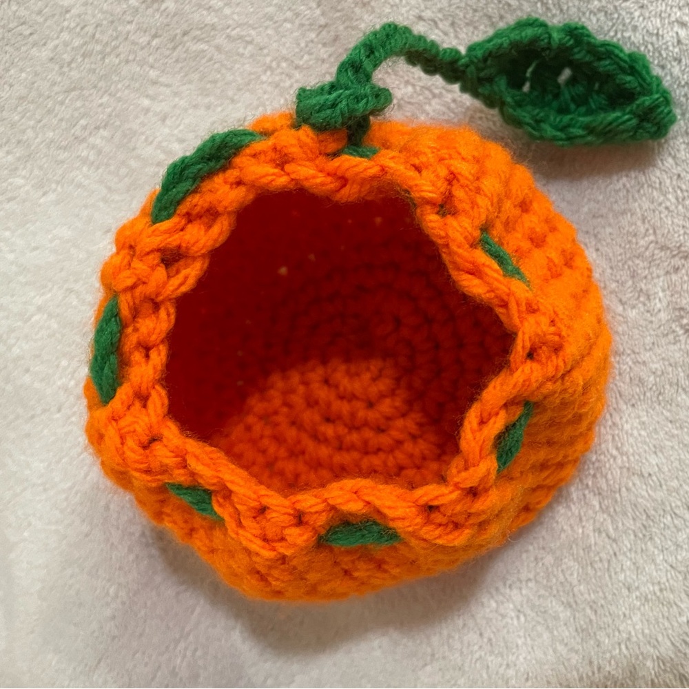 Orange Fruit Coin Bag
